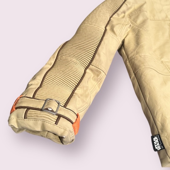 Boys Disney Store Star Wars Finn Faux Leather Moto Jacket Flight Coat Sz 7/8 - Picture 14 of 16